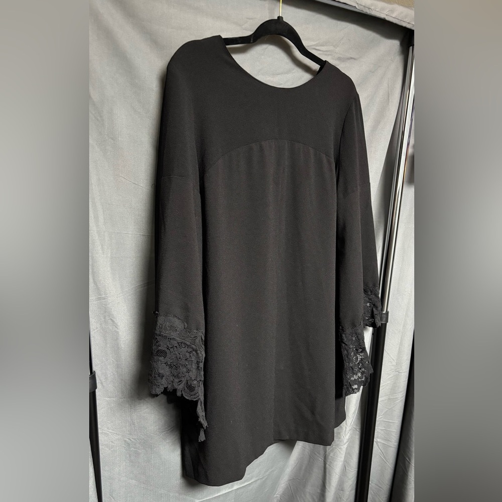 ☀️Zara mini dress 3/4 lace trim sleeve
SzL